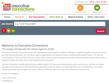 Tablet Screenshot of executive-connections.ie